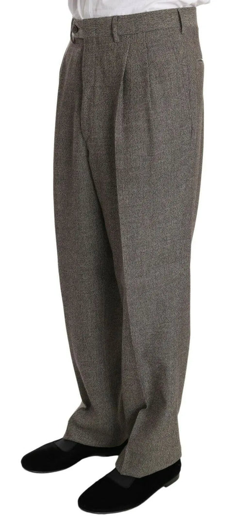 Brown Wool Regular Single  Breasted Suit Fendi