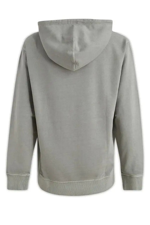 Elegant Grey Cotton Hooded Sweatshirt Hugo Boss