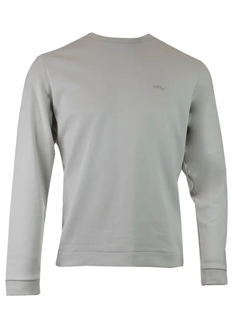 Elegant Beige Cotton Sweatshirt Hugo Boss