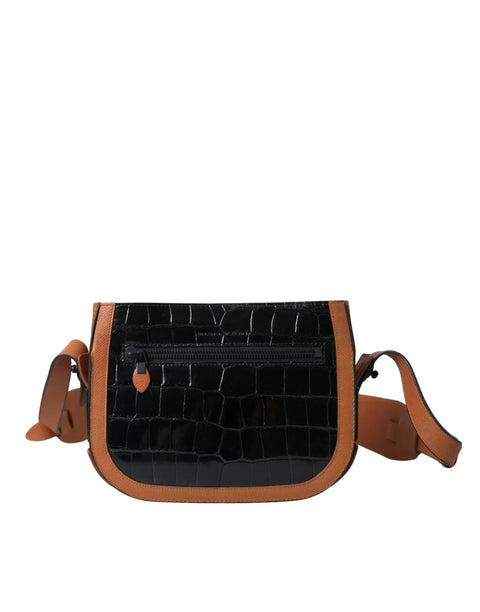 Black Brown Exotic Skin Leather Shoulder Camera Purse Bag Balenciaga
