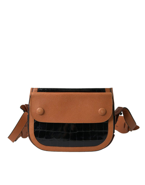 Black Brown Exotic Skin Leather Shoulder Camera Purse Bag Balenciaga