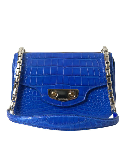 Blue Exotic Leather Neo Classic Purse Shoulder Handbag Bag Balenciaga