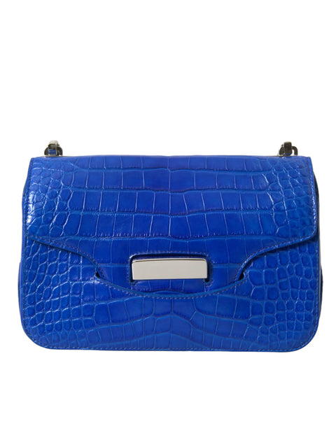 Blue Exotic Leather Neo Classic Purse Shoulder Handbag Bag Balenciaga