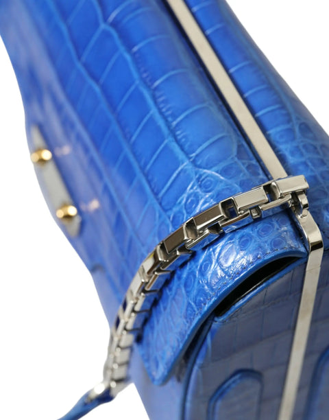Blue Exotic Leather Neo Classic Small Shoulder Bag Balenciaga