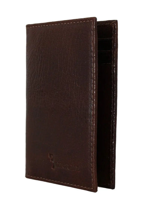 Brown Leather Bifold Wallet Billionaire Italian Couture