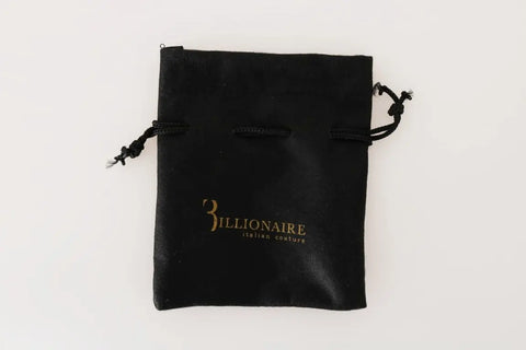 Black Leather Cardholder Wallet Billionaire Italian Couture