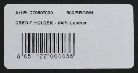Brown Leather Cardholder Wallet Billionaire Italian Couture
