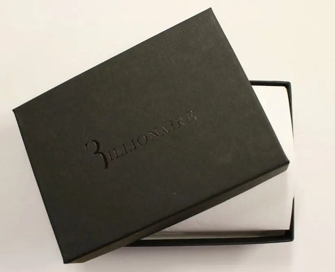 Brown Leather Cardholder Wallet Billionaire Italian Couture