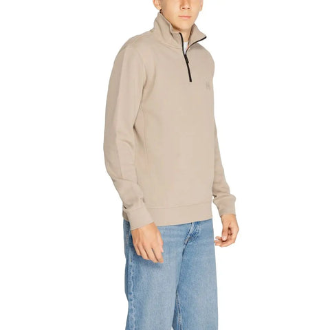 Brown Cotton Sweatshirt Hugo Boss