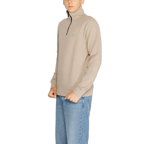 Brown Cotton Sweatshirt Hugo Boss