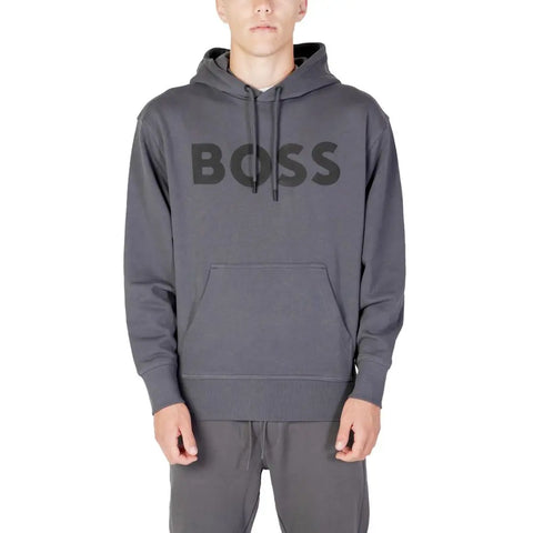 Gray Cotton Hoody Hugo Boss