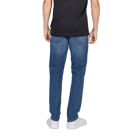 Blue Cotton Relaxed Fit Jean Hugo Boss