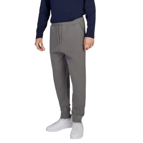 Gray Cotton Joggers Workout Pant Hugo Boss