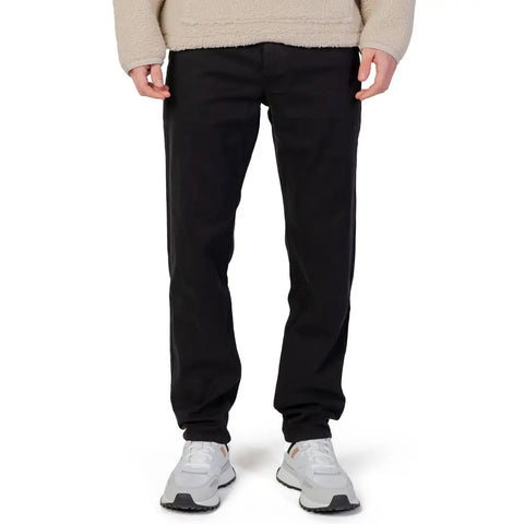 Black Cotton Pant Hugo Boss