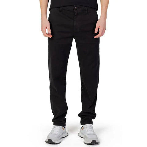 Black Cotton Pant Hugo Boss