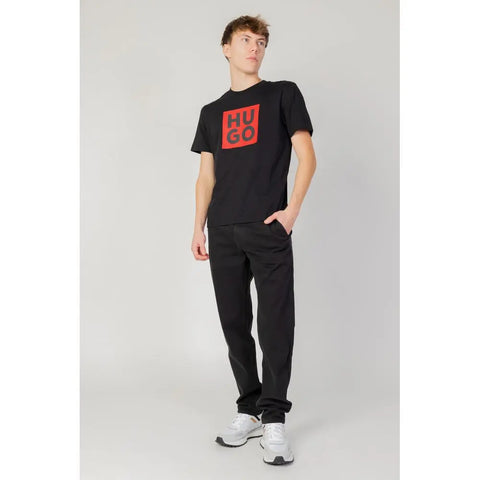 Black Cotton Pant Hugo Boss