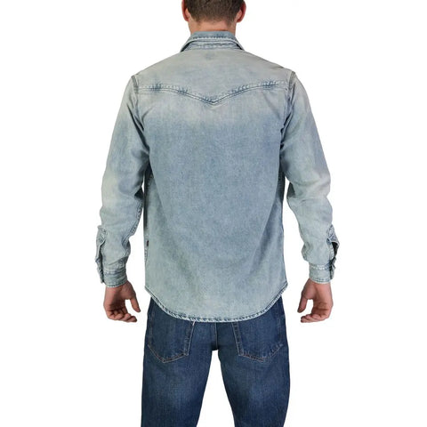 Light Blue Cotton Shirt Hugo Boss