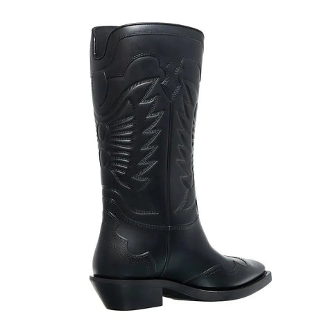 Black Leather Boot Dior