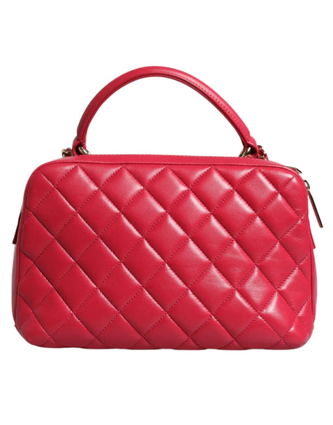 Pink Seal Matelasse Chain CC Lamb Skin Leather Bag Chanel