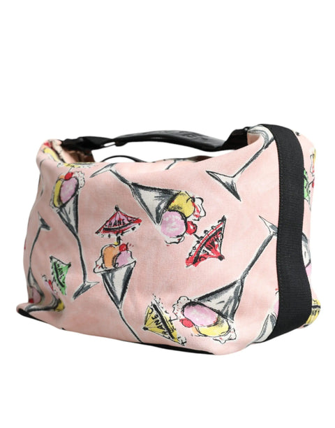 Pink Cruise Collection Parfait Canvas Printed Bag Purse Chanel
