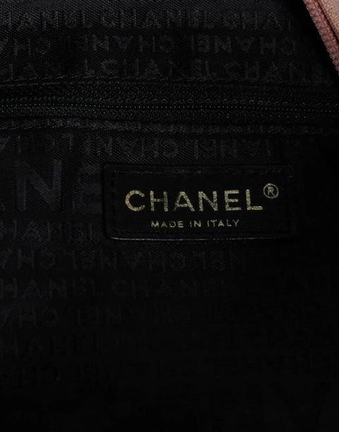 Pink Cruise Collection Parfait Canvas Printed Bag Purse Chanel