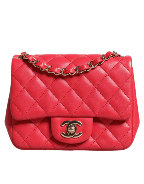 Pink Matelasse Chain Shoulder Lambskin Purse Mini Chanel