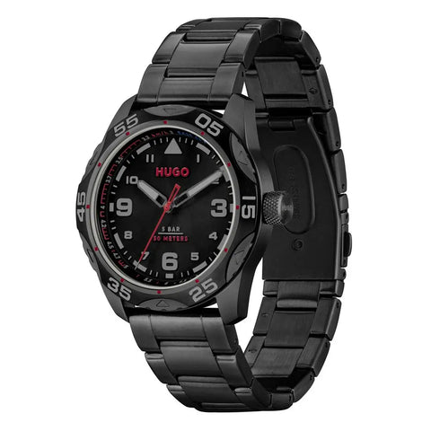 Black Stainless Steel Watch Hugo Boss