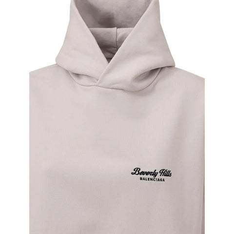 Gray Cotton Hoody Balenciaga