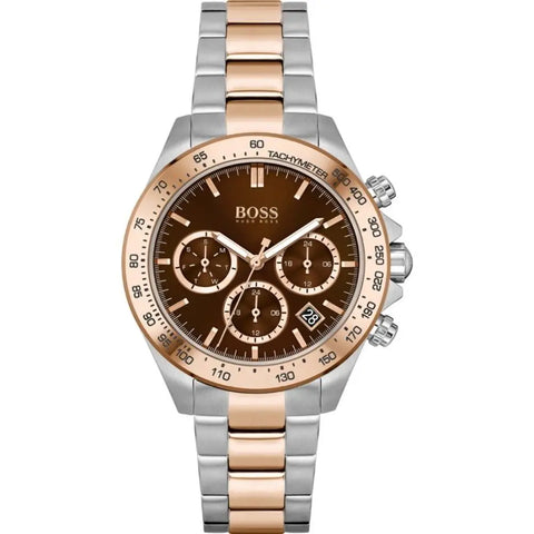 Bicolor Stainless Steel Watch Hugo Boss