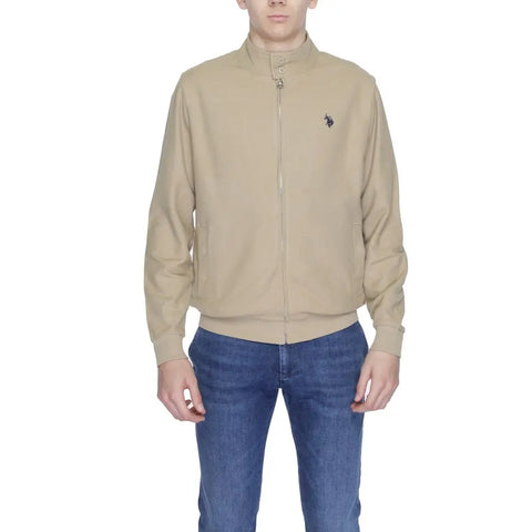 Beige Cotton Jackets & Coat U.S. POLO ASSN.