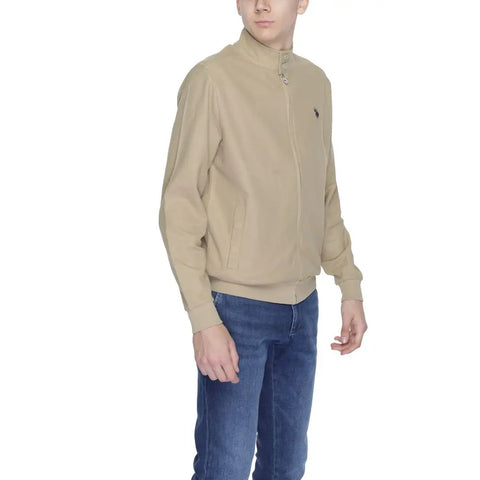 Beige Cotton Jackets & Coat U.S. POLO ASSN.