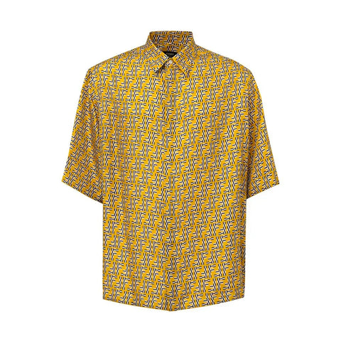 Yellow Silk Shortsleeve Fendi