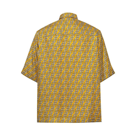 Yellow Silk Shortsleeve Fendi