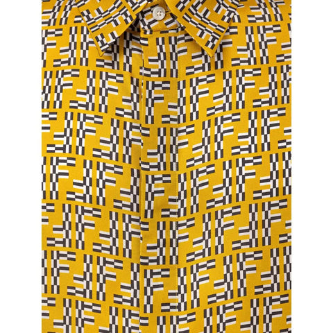 Yellow Silk Shortsleeve Fendi