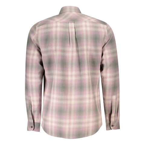 Pink Cotton Men Shirt Hugo Boss