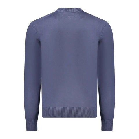 Blue Wool Men Sweater Hugo Boss