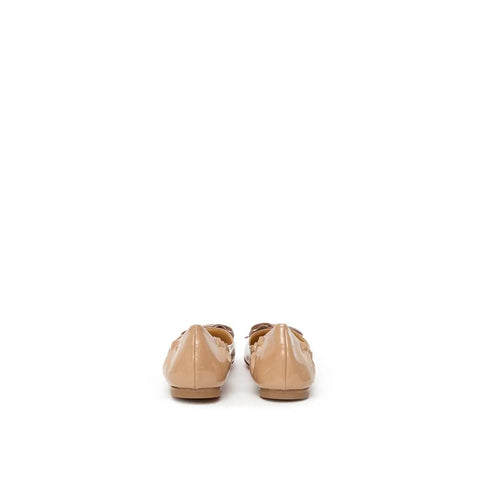 Beige Patent Leather Ballet Flat Christian Louboutin