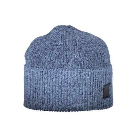 Blue Wool Men Cap Hugo Boss