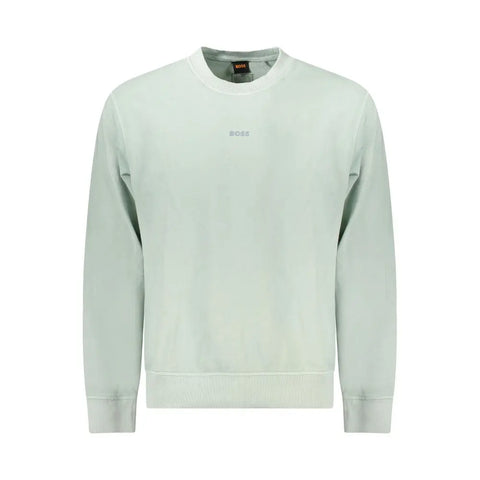 Green Cotton Men Sweater Hugo Boss