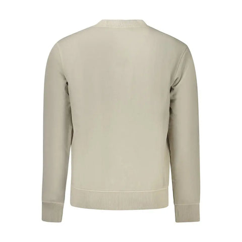 Beige Cotton Men Sweater Hugo Boss