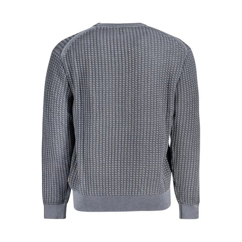 Blue Cotton Men Sweater Hugo Boss