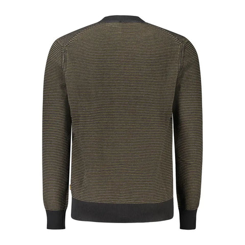Black Cotton Men Sweater Hugo Boss