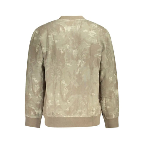 Brown Cotton Men Sweater Hugo Boss