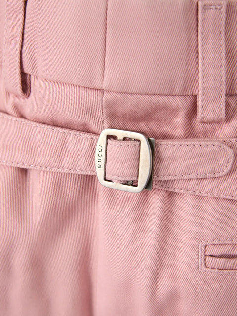 Light Pink Cotton Pants Gucci