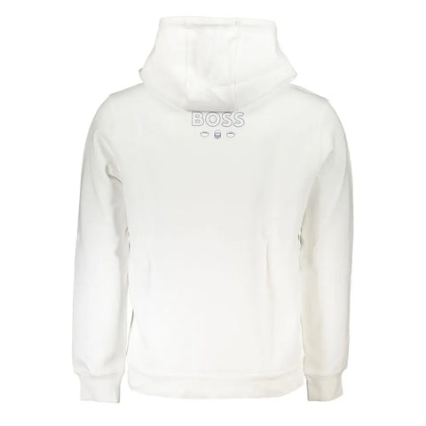 White Cotton Men Sweater Hugo Boss