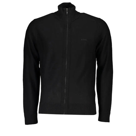 Black Wool Men Sweater Hugo Boss