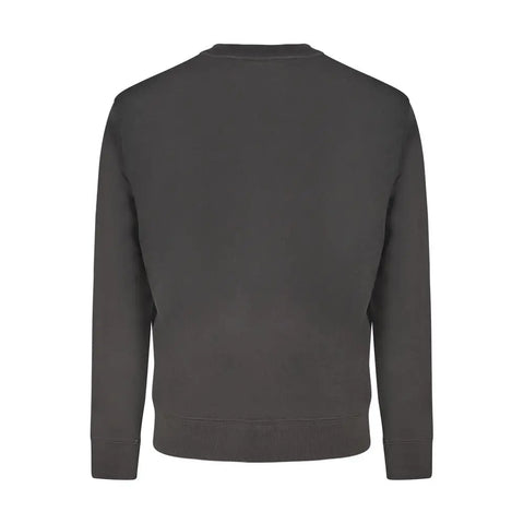 Black Cotton Men Sweater Hugo Boss