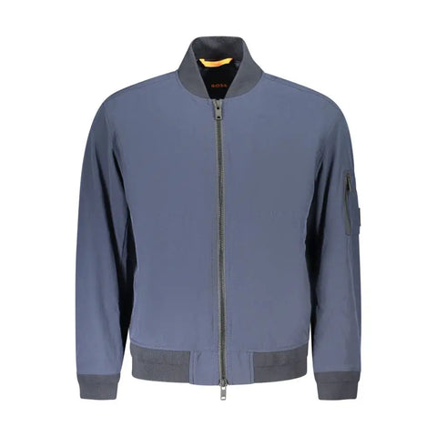 Blue Polyamide Men Jacket Hugo Boss