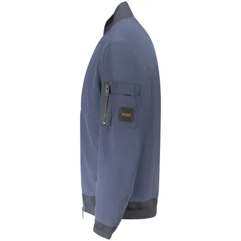 Blue Polyamide Men Jacket Hugo Boss