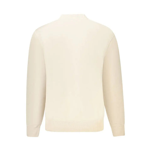 Beige Cotton Men Sweater Hugo Boss